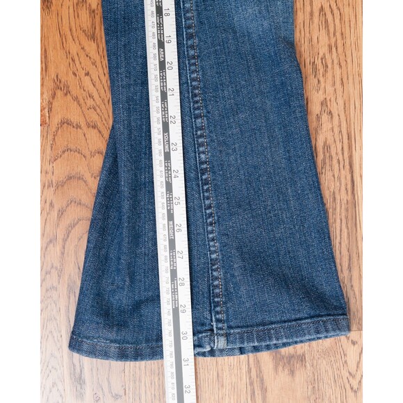 Vintage American Eagle Jeans Low Rise Flare Womens 8 R Medium Wash Y2K - Picture 12 of 15